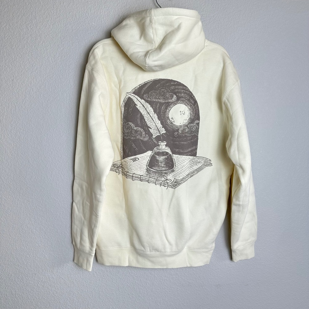 Taylor Swift The Tortured Poets Department TTPD Cream Hoodie Medium Graphic